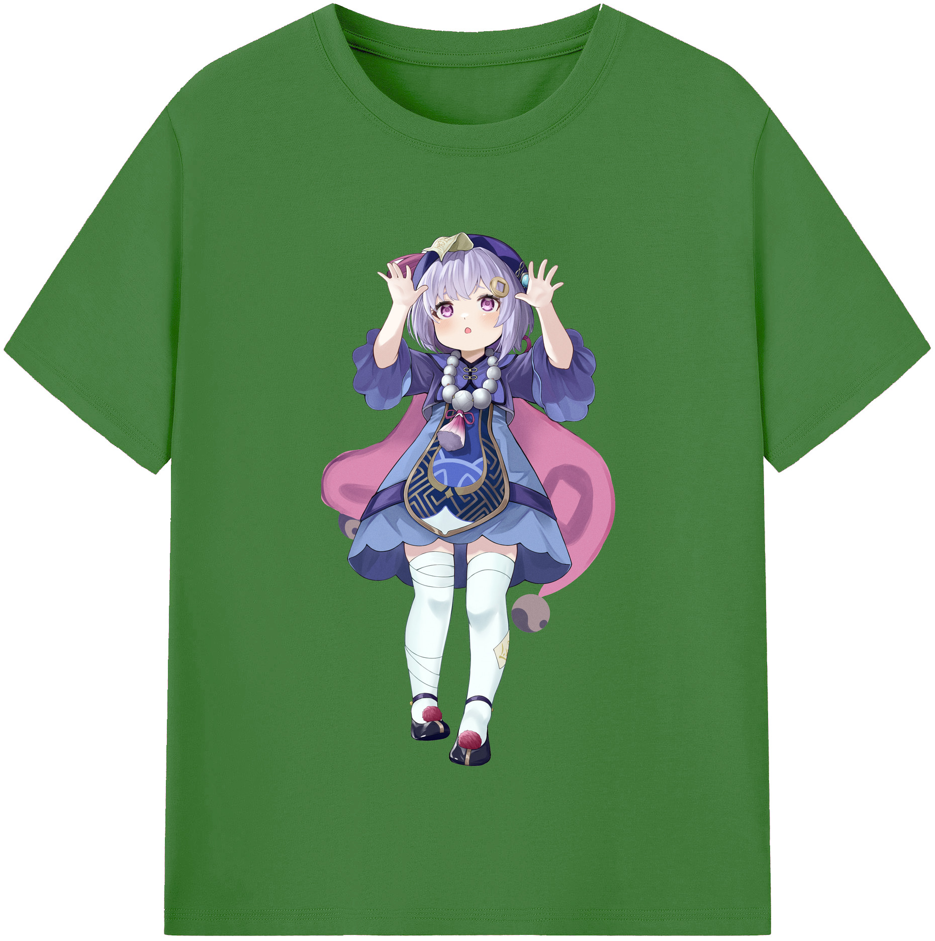 げんし神 七七 なな  genshin Nana レディースカジュアルプリントTシャツ（綿100％）